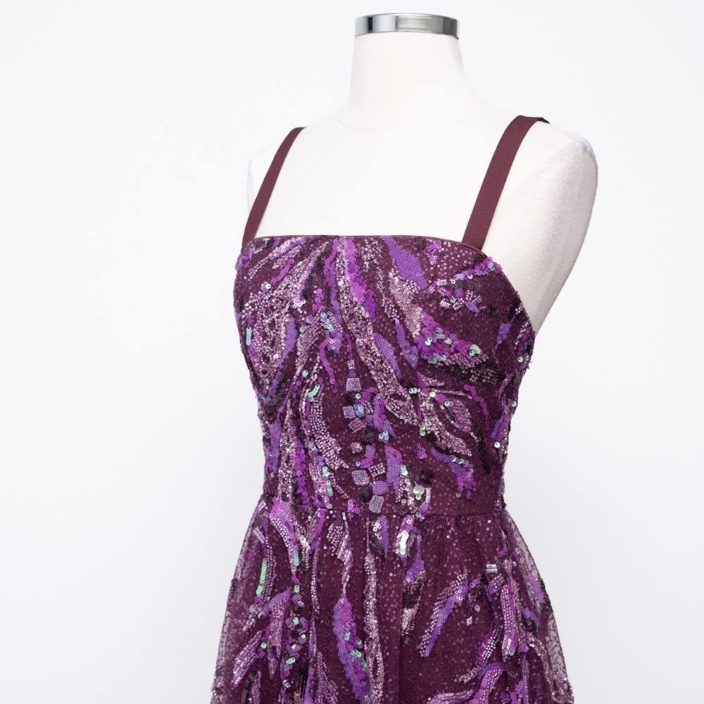 Dress The Population Violet Sequin Cassandra Dress XS - Picture 10 of 12